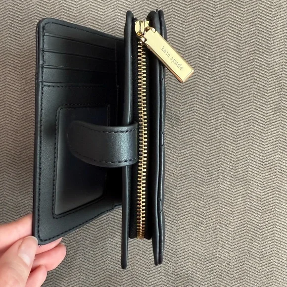 Kate Spade Black Quilted Leather Wallet Brand New with Tags - Picture 5 of 9